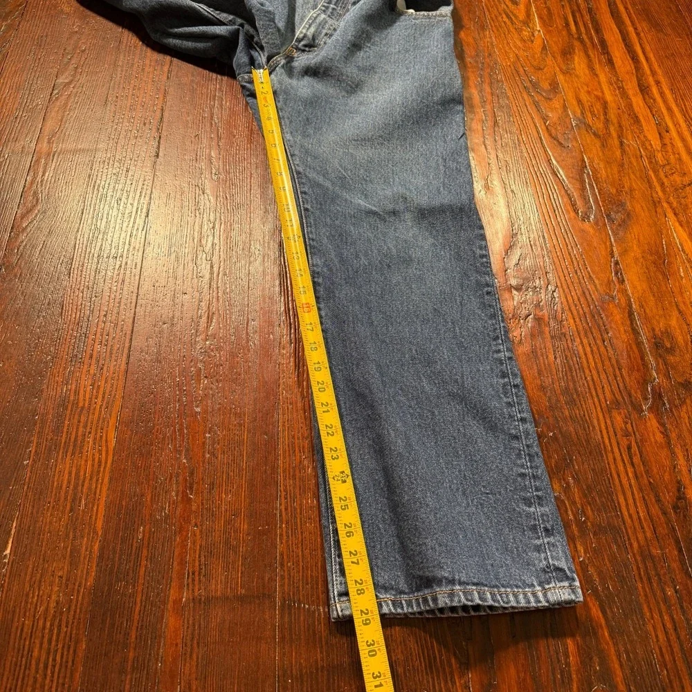 Levis 517 Jeans Mens‎ 38x30 Blue Dark Wash Bootcut Faded Whiskers Cowboy Western